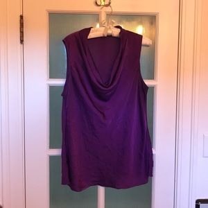 Amethyst sleeveless Banana Republic blouse